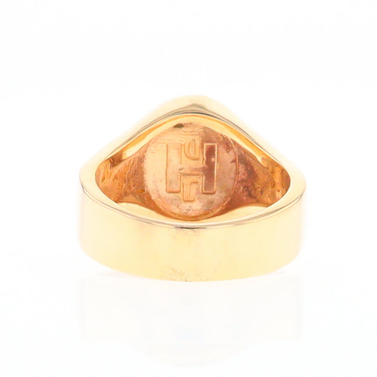 Oval Gold Quartz Inlaid Ring with Natural Gold Nuggets G2 Quality