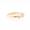 Gold Quartz Circle Inlay Wedding Band - G2