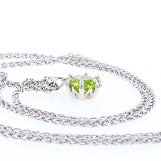 Solitaire Peridot Tulip Pendant