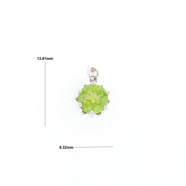 Solitaire Peridot Tulip Pendant