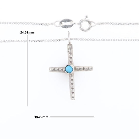 Native Turquoise Cross Necklace