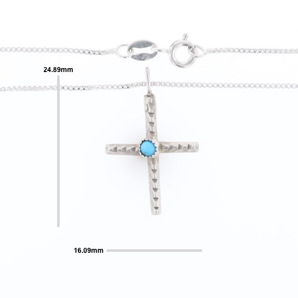 Native Turquoise Cross Necklace
