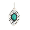 Diamond Shaped Malachite Pendant