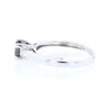 Princess Cut Black Diamond Solitaire Engagement Ring White Gold