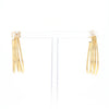 Three Bar Gold Hoop Earrings