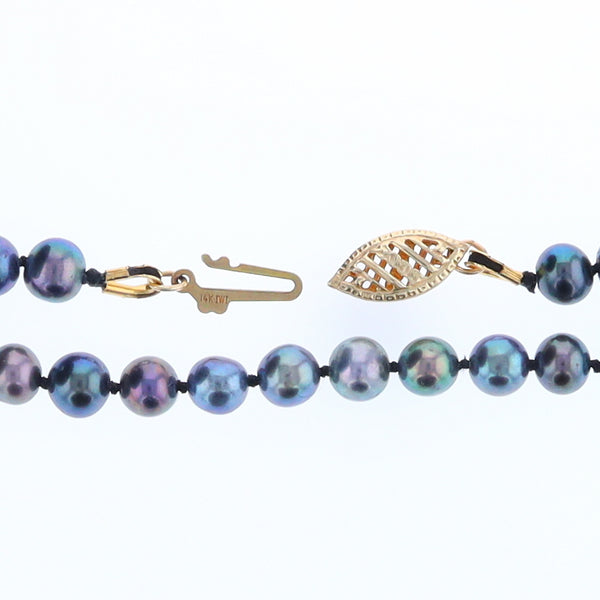 Cultured Tahitian Blue Pearl Strand Necklace