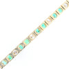 14Kt Yellow Gold Emeralds & Diamond Accent Tennis Bracelet