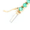 14Kt Yellow Gold Emeralds & Diamond Accent Tennis Bracelet