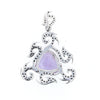 Black Diamond Tentacle and Trillion Mystic Topaz Pendant