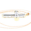 Two-Tone Gold with Diamonds Cross Pendant