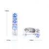 Ceylon Sapphire and Diamond Hinged Earrings