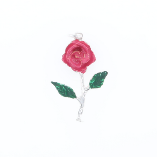 Silver Flower Charm