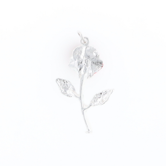 Silver Flower Charm