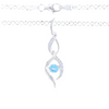 Floating Topaz Twisted Necklace