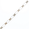 Gold Quartz Bracelet Rectangle Link Inlaid with Toggle Clasp G2