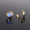 Opal Earrings Round Inlaid Design Studs