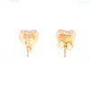 Gold Quartz Heart Stud Earrings - G2