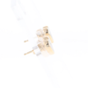 Gold Quartz Heart Stud Earrings - G2