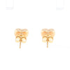 Gold Quartz Heart Stud Earrings - G2