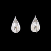 Opal Earrings Tear Drop Inlaid Design Studs