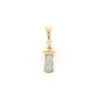 Gold Quartz Banner Shaped Pendant