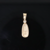 Opal Pendant Oval Inlaid Design with .02ct Round Diamond