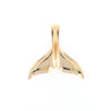 Whale Tail Necklaces Natural Gold Quartz and Nuggets Inlaid Pendant