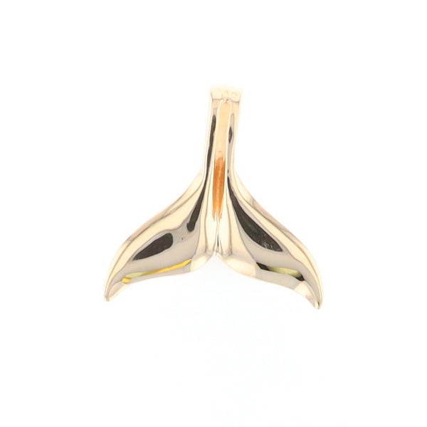 Whale Tail Necklaces Natural Nuggets Double Inlaid Sea Life Pendant