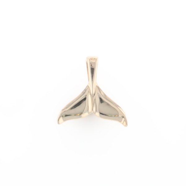 Whale Tail Necklaces Natural Gold Quartz and Nuggets Inlaid Pendant