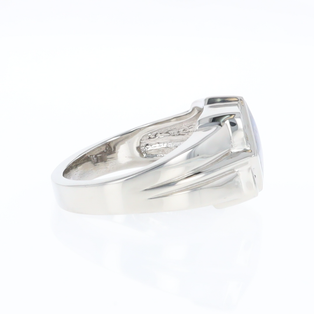 Natural Moonstone ring diamond shape inlaid design with .16ctw round diamonds