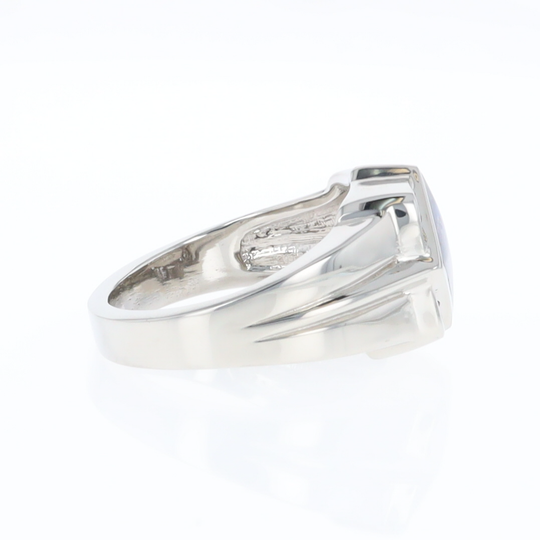 Natural Moonstone ring diamond shape inlaid design with .16ctw round diamonds