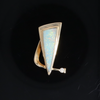 Opal Pendant Triangle Inlaid Design with .06ct Round Diamond