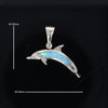 Opal Pendant Inlaid Sea Life Dolphin