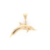 Gold Quartz Dolphin Pendant - G2