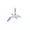 Onyx Inlaid Dolphin Pendant