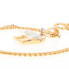 Gold Quartz Inlaid Polar Bear Pendant