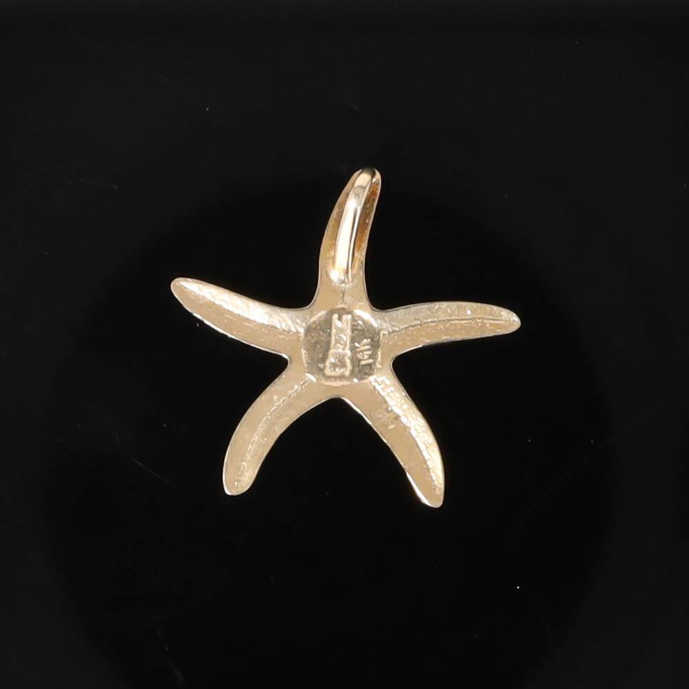 Opal Pendant Inlaid Realistic Star Fish Sea Life Design
