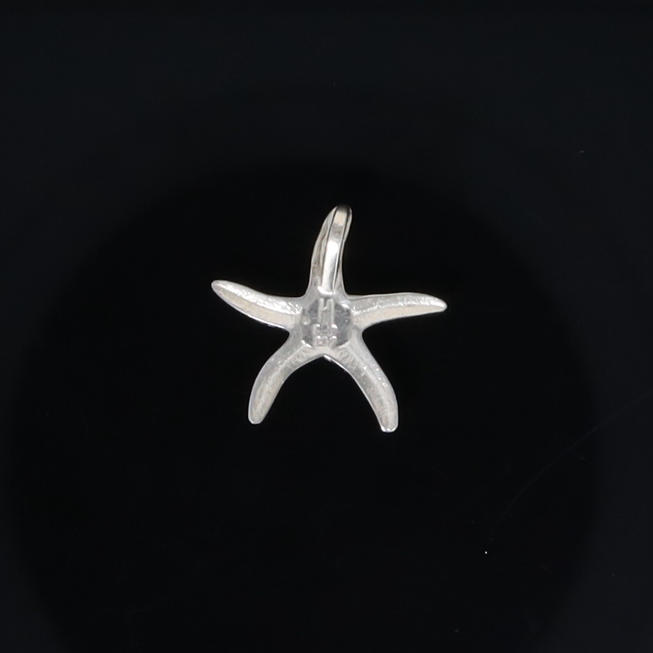 Opal Pendant Inlaid Realistic Star Fish Design