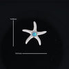 Opal Pendant Inlaid Realistic Star Fish Design