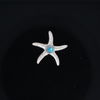 Opal Pendant Inlaid Realistic Star Fish Design