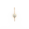 Gold Quartz Necklace Bar Design Round Fine Quality Inlaid Pendant