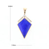 Lapis Kit Shaped Inlaid Pendant with 0.19ctw Diamonds