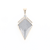 Meteorite Kite Shape Inlaid Pendant with 0.19ctw Diamonds