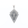 Pietersite Kite Shaped Inlaid Pendant with 0.19ctw Diamonds