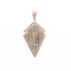 Malachite Kite Shape Inlaid Pendant with 0.19ctw Diamonds