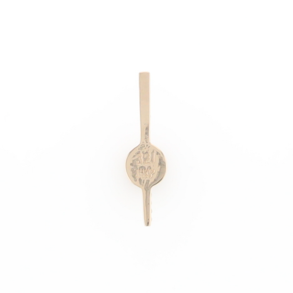 Diamond Bar Gold Quartz Round Inlaid Pendant G2
