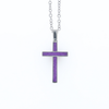 Sugilite 3 Section Inlaid Cross Pendant