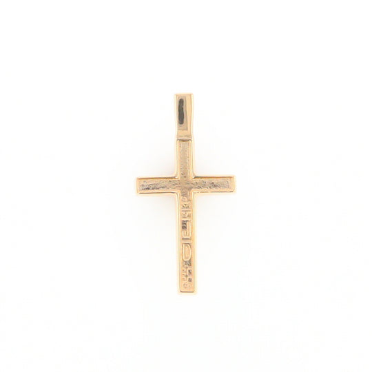 Three Section Gold Quartz Cross - G2