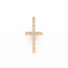 Three Section Gold Quartz Cross - G2