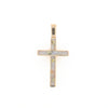 Three Section Gold Quartz Cross - G2